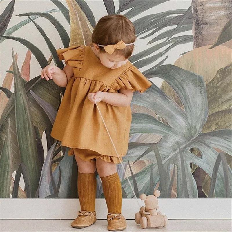 

High-end Baby Girls Summer Clothes Ruffle Sleeve Princess Style T Shirt For Girl Toddler Lovely Tops Loose Kawaii Blouse