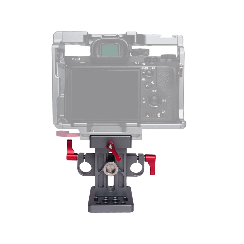 Универсальный лифт стиль ARCA Swiss зажим QR база Quick Release Plate с 15 мм стержень отверстие для клетки камеры rig интимные аксессуары