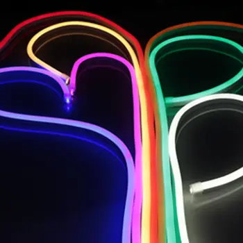 

1-20m flex LED Flexible Strip Light AC 220V 240V SMD 2835 LED Neon tube Waterproof led sign board tube rope lamp + EU Power plug
