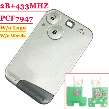 

Excellent Quality 2 Button Remote Card With PCF7947 Chip 433MHZ For Renault Laguna Card Grey Blade (1 piece) Free shipping