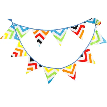 

1pcs 3.3M 12Flags Party Decoraton Flag Banner Colorful Wave Children Room Wall Decorations Tool Outdoor Wedding Shooting Pennant