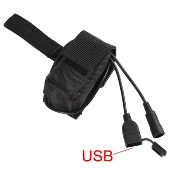 

5200mAh 4.2V Rechargeable Battery Pack with DC & USB Ports for Bicycle Light / Mobile Phones