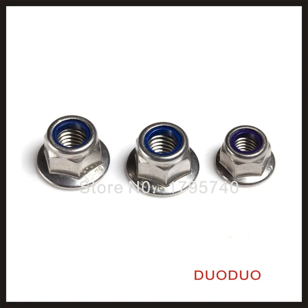 M4 M5 M6 M8 M10 M12 Nylon Lock nut,Locking nut,Self lock nut, Stainless
