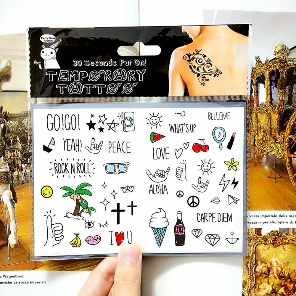 Buy Aloha Hawaii Beach Child Temporary Flash Tattoo