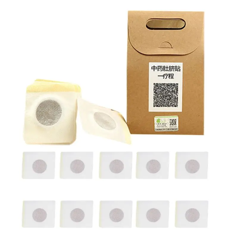 10Pcs/Box Chinese Medicine Weight Loss Slimming Diets Patches Navel Sticker Magnetic Detox Adhesive Sheet Fat Burning Pads 10Pcs/Box Chinese Medicine Weight Loss Slimming Diets Patches Navel Sticker Magnetic Detox Adhesive Sheet Fat Burning Pads