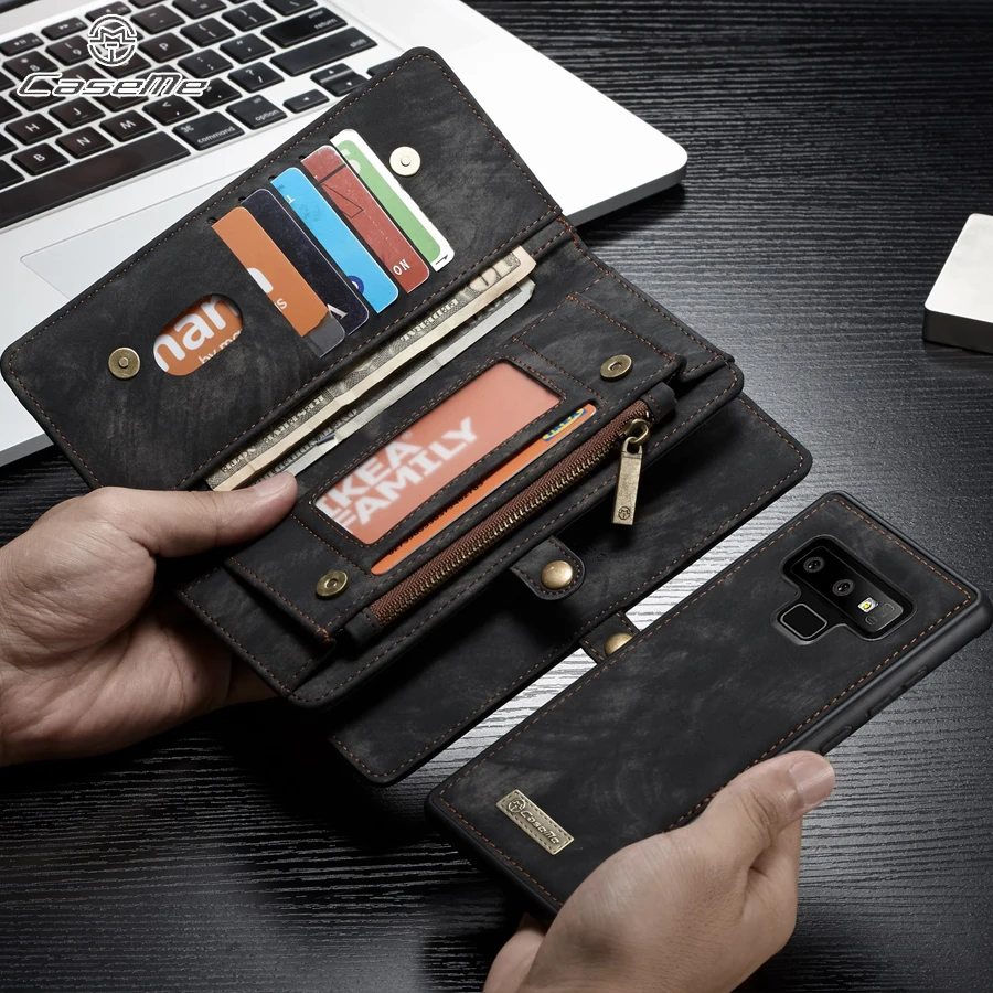 

CaseMe Original Phone Case For Samsung Galaxy Note 9 case For Samsung note 9 Multi-functional Wallet Leather Magnet back cover