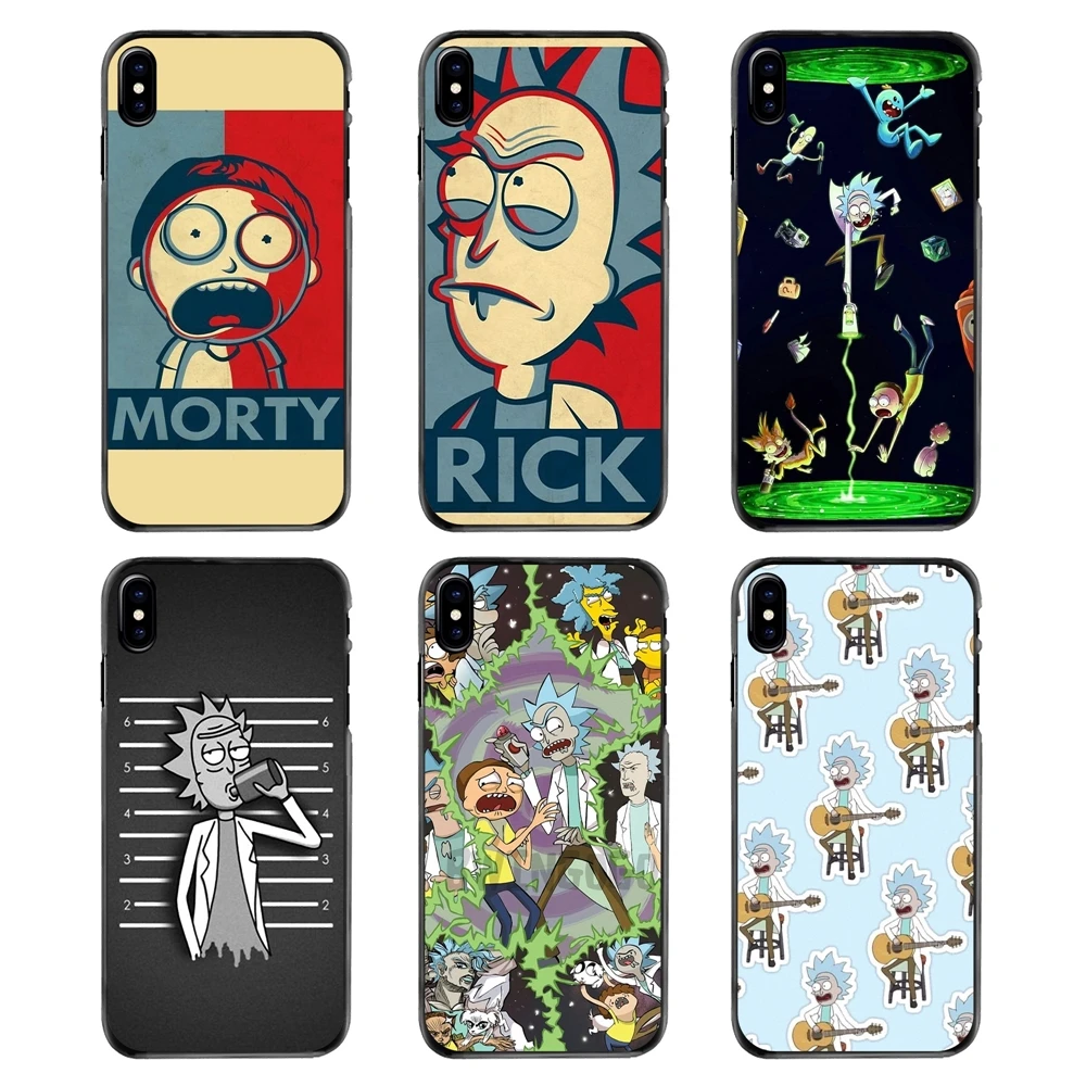 Accessories Phone Shell Cover rick and morty For iPhone 4 4S 5 5S 5C SE 6 6S 7 8 Plus X XR XS Max iPod Touch |