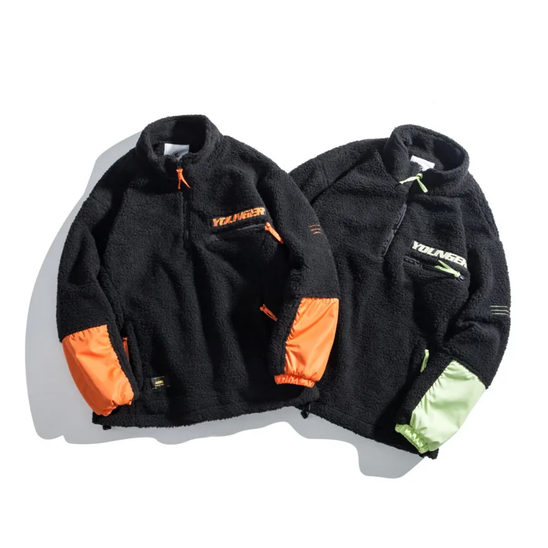 Winter Jacket Men Fashion Contrast Casual Thicken Warm Stand Collar Jacket Man Streetwear Bomber Jacket Male Clothes Coat M-2XL