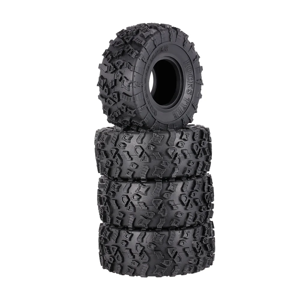 4Pcs for AUSTAR AX-4021 2.2 Inch 130mm Vehicle Rock Crawler Tires for 110 Traxxas D90 SCX10 AXIAL RC Car Tire Wheel RC Parts (1)