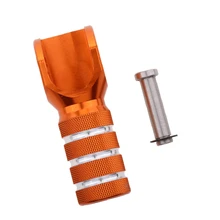 Мотоцикл алюминиевый для мотоцикла задний тормозной шаг пластина+ рычаг переключения передач наконечник для KTM оранжевый