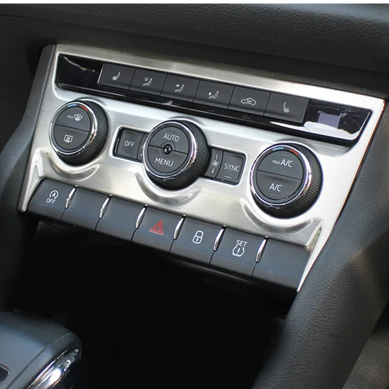 

1PCS for SKODA KODIAQ central control Air conditioning knob panel Decoration frame