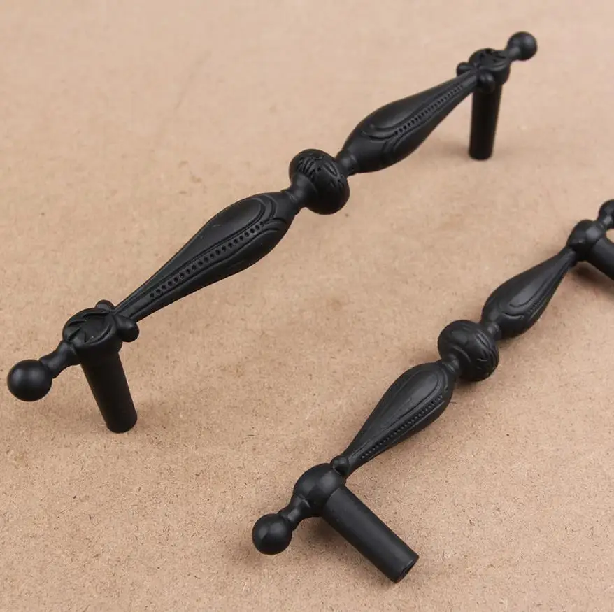 

3.75'' 5'' Drawer Pulls Handle Black Dresser Handle Countryside Kitchen Cabinet Pulls Handle Knob Furniture Hardware