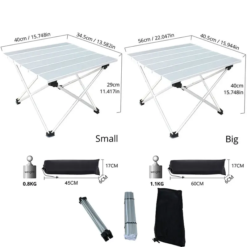 40,5*56*40 см цветной складной стол из алюминиевого сплава для походов и кемпинга, водонепроницаемый складной стол для пикника
