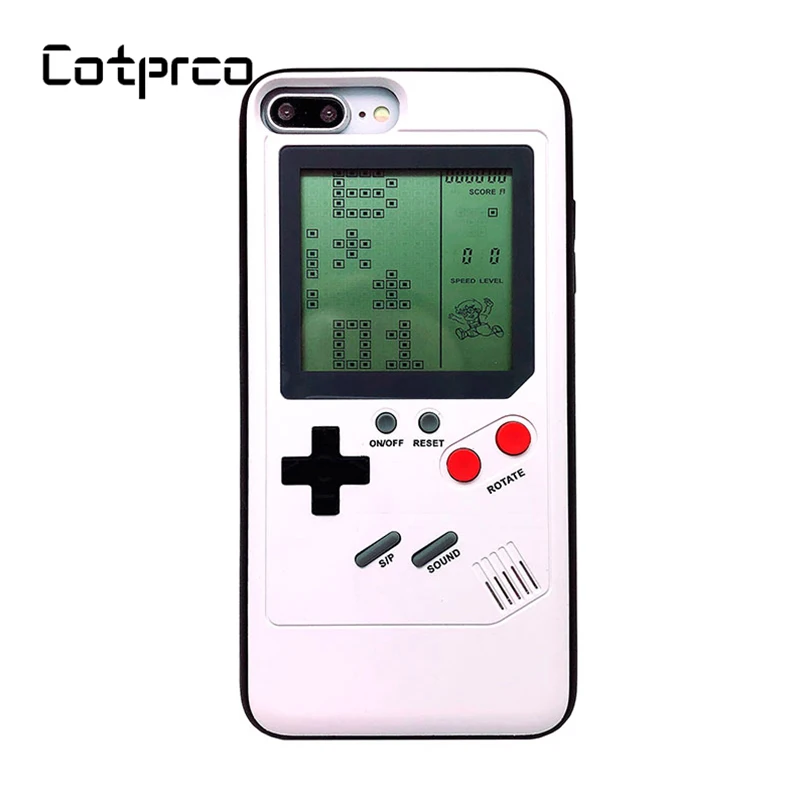 2019 Ретро тетрис Jogos для iphone X 8 7 6 портативное игровое устройство Game Boy Капа внутри