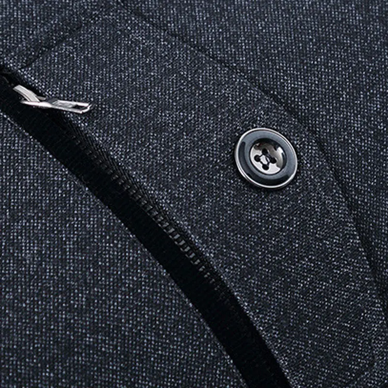 TANGNEST/2019 Новое поступление мужская Мода Зима Однобортный блейзер мужской Slim Fit
