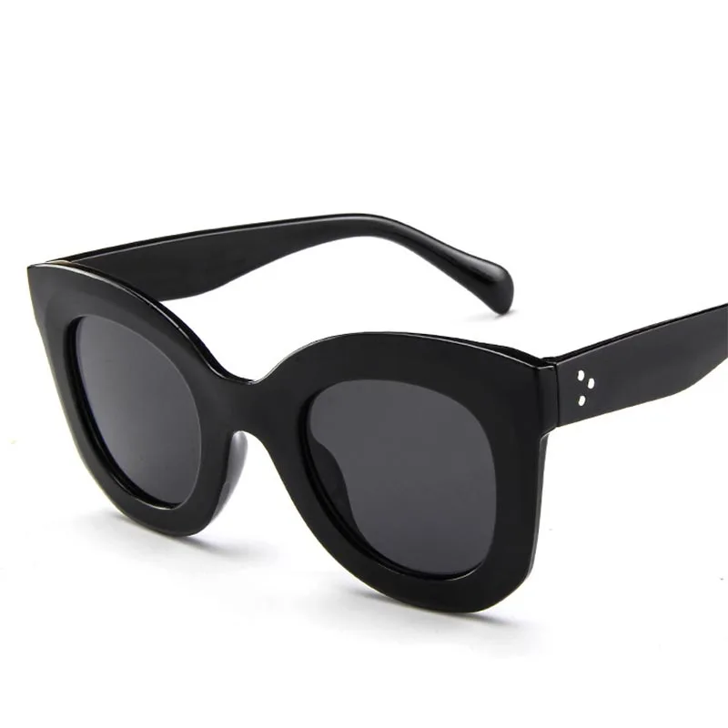 LeonLion Новые солнцезащитные очки кошачий глаз женские дизайнерские роскошные мужские/женские леопардовые солнцезащитные очки Классические винтажные уф400 уличные очки - Цвет линз: Sand Black Gray