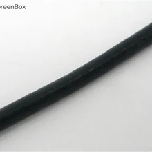 Doreen Box Прекрасный черный круглый натуральный кожаный шнур для ювелирных изделий 2,5 мм 10 м Длина(B04472