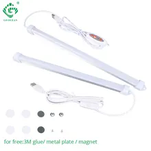 USB 5 В светодиодный светильник для книг с жесткой полосой, светильник для бара, шкафа, кухонный шкаф, шкаф, мебель, лампа для шкафа, Настольная настольная лампа для детей