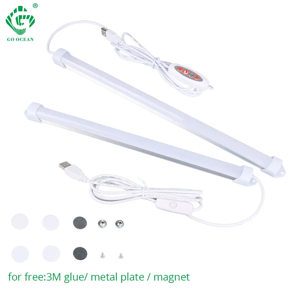 

USB 5V Led Book Rigid Strip Light Bar Cabinet Lights Kitchen Closet Cupboard Furniture Wardrobe Lamp Desk table Desktop Children
