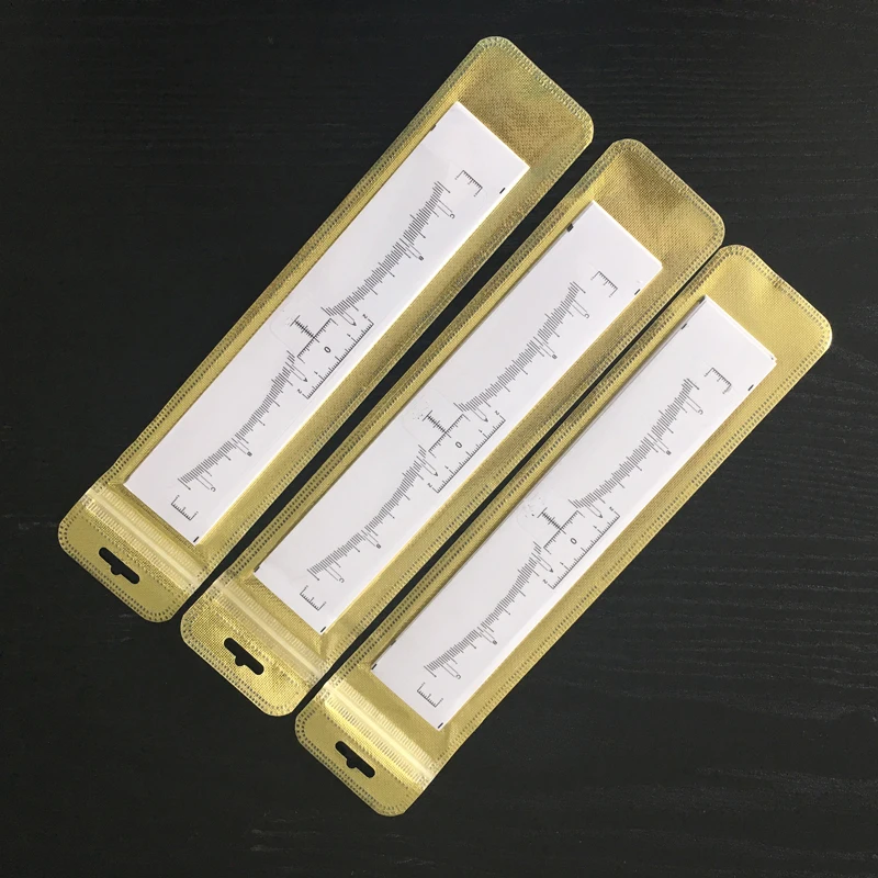 

100Pc Eyebrow Sticker Paper Professional Disposable Accurate Permanent Makeup Eyebrow Ruler For Microblading Tattoo Accessories