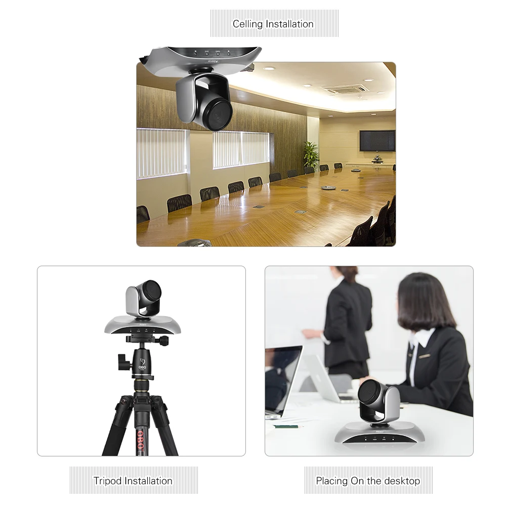 Aibecy 1080P FHD USB камера для видеоконференции Автофокус 360D автоматическое сканирование Plug-N-Play с инфракрасным пультом дистанционного управления для работы в офисе