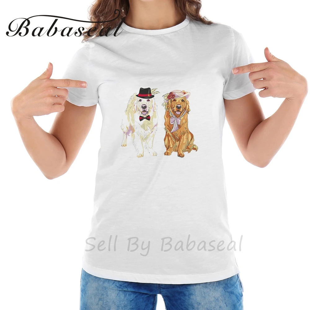 Babaseal Desainer Grafis T Shirt Lucu Kartun Anjing Top Designer