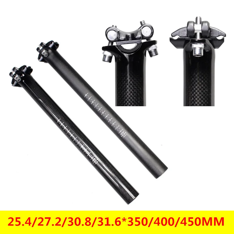 1 pi/èce en Alliage daluminium l/éger 28,6 mm 300 mm//350 mm//400 mm//450 mm Tige de Selle VTT v/élo de Route Accessoire Cyclisme
