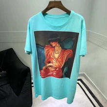 Guesod Symmer женская футболка ювелирные изделия Женская винтажная Ручная Краска Печать свободная футболка Универсальная футболка Белый Топ Новинка