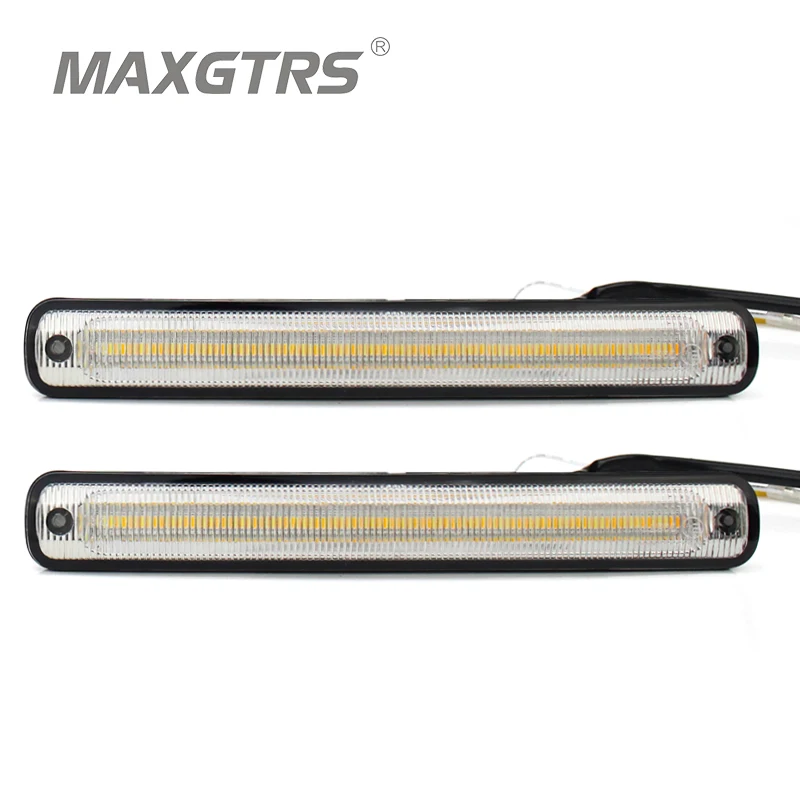 2x Universal Car Daytime Running Lights 36SMD 2835 Led DRL Light Auto Knight Rider font b