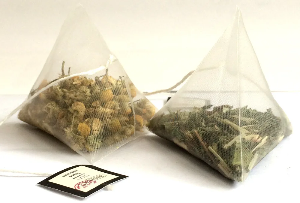 68mm empty nylon pyramid tea bags on Alibaba Group
