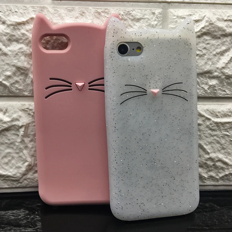 Shockproof Anti-Knock 3D Cat Dog Unicorn Silicone Cases for iPhone 7 Luxury TPU Case for iPhone 7 Plus Case Original Protective (23)