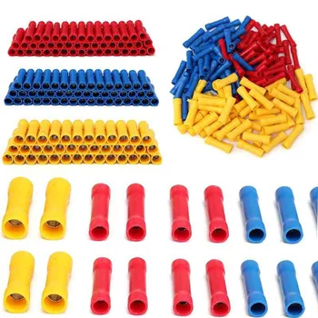 

Insulated Straight Long Wire Butt Connector Electrical Crimp Terminals @8 WWO66