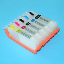 5 colors PGI-470 CLI-471 refill ink cartridge with ARC chip show ink level for Canon PIXMA mg6840 mg5740 printer pgi 470 cli 471