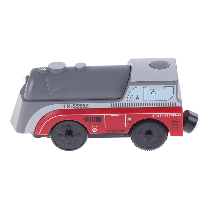 

1pcCombination of magnetic electric locomotive Grey Train Wooden Track compatible with brio track train set