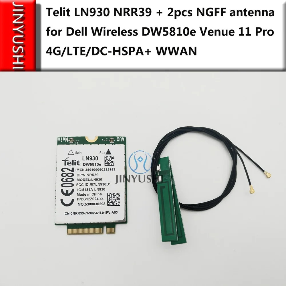Dell Telit Wireless DW5810e LN930 M.2 LTE 4G WWAN Module NGFF Wifi Card