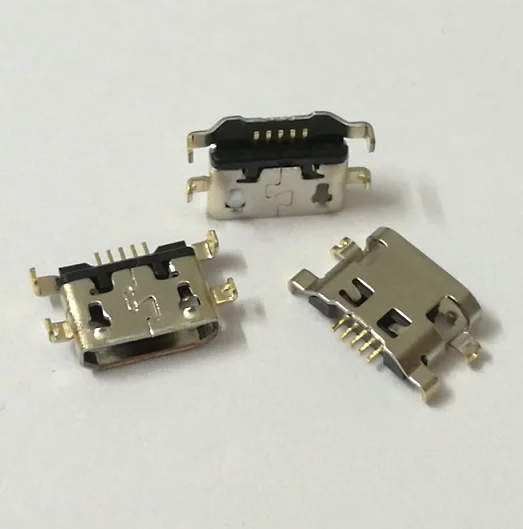 500 шт./лот для Alcatel 6035R Idol S 4033 4033D POP C3 micro usb коннектор зарядки штекер док-станции