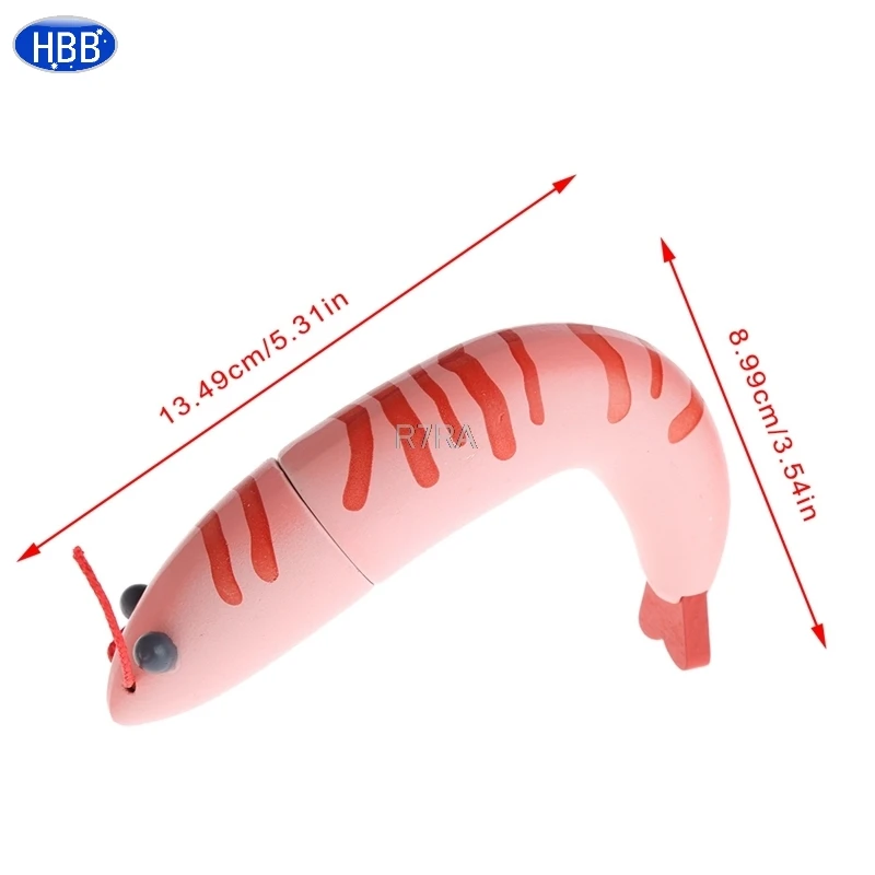 Деревянная разделочная море Еда разделочные притворяться, играть в развивающие игрушки подарок для маленьких-TwFi