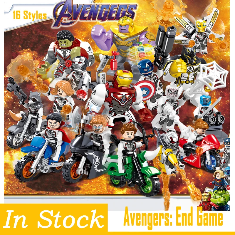 

legoings Technic Blocks Avengers Endgame Thanos captain marvel iron man super heroes Building toys kids Gifts Minifigured Dolls