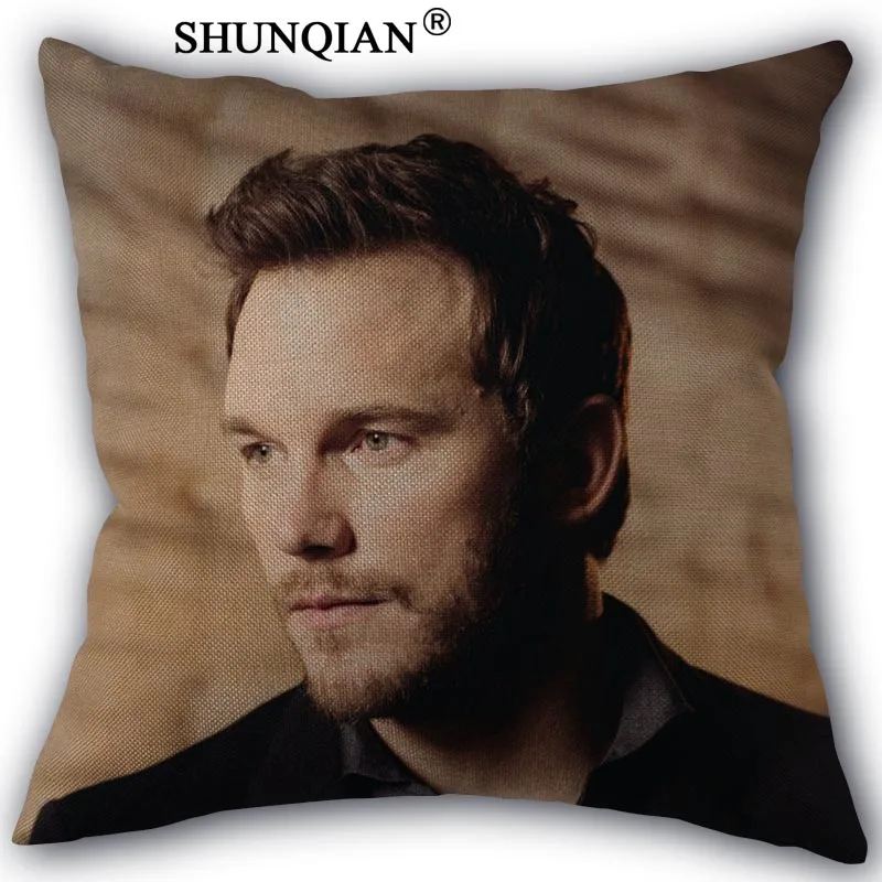 New custom Chris Pratt Canvas pillowcase Wedding Decorative PillowCase 45x45cm one sides Cotton Linen For Home Pillow Cover | Дом и сад