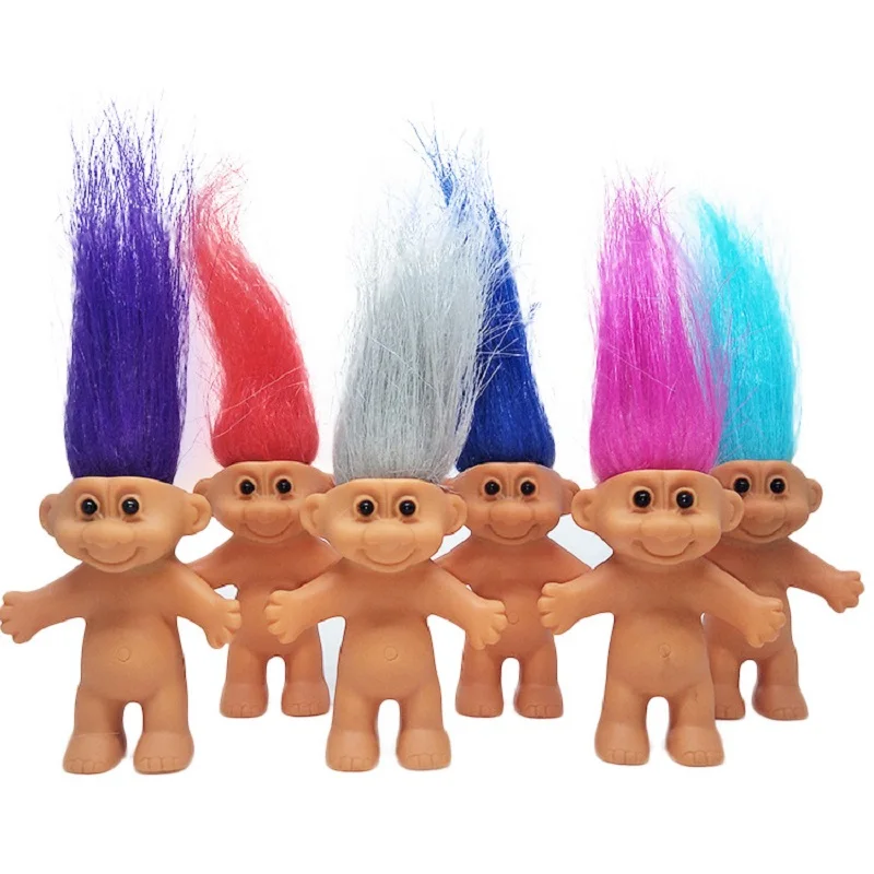 

Skyleshine 6Pcs/Lot Troll Doll Leprocauns Dam Dolls Trolls Poppy Branch DJ Suki Biggie Creek Cooper Figure Toy Baby Gifts S8261