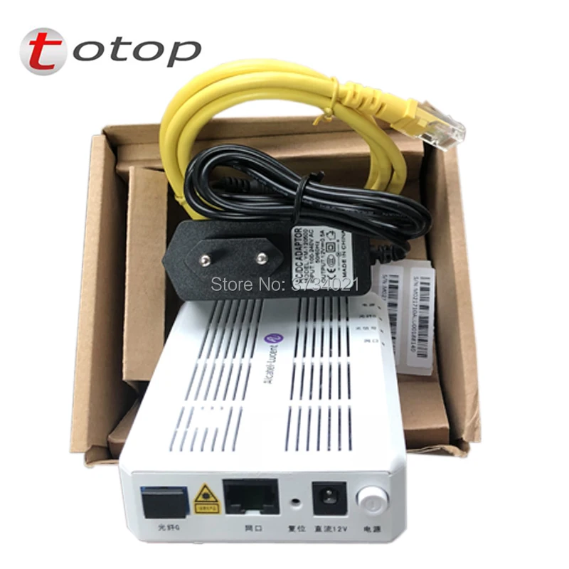 Новая английская версия Alcatel Lucent I-010G GPON ONU/ONT оптический сетевой терминал FTTH ONT 1 GE порт