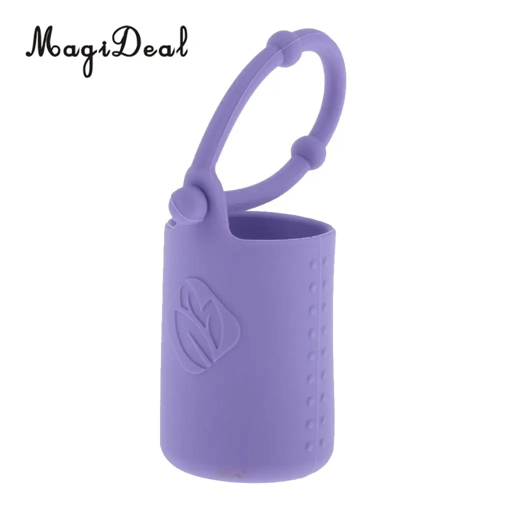 15ml Essential Oil Bottle Silicone Roller Holder Sleeve Carrying Cover Case Pink Blue Yellow Purple Green Orange