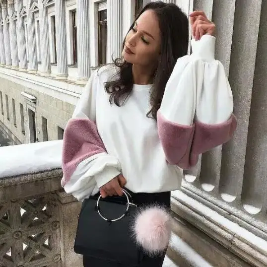 Clobee Для женщин толстовка 2018 с длинными рукавами Осень зима короткие кофты хип хоп