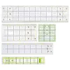 5Pcs/Set Rectangle Patchwork Quilting Drawing Straight Rulers Sewing Tailor Craft Tools ► Photo 1/6