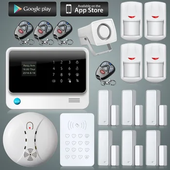 

G90B Plus gsm wifi alarm wireless keypad arm disarm intruder alarm system support smart zone burglar alarm APP control alarm