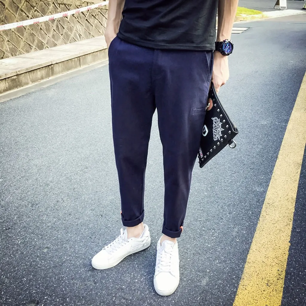 

2019 Mens Haren Pants For Male Casual Sweatpants Hip Hop Pants Streetwear slim Trousers Men Clothes Track Joggers Man Trouser