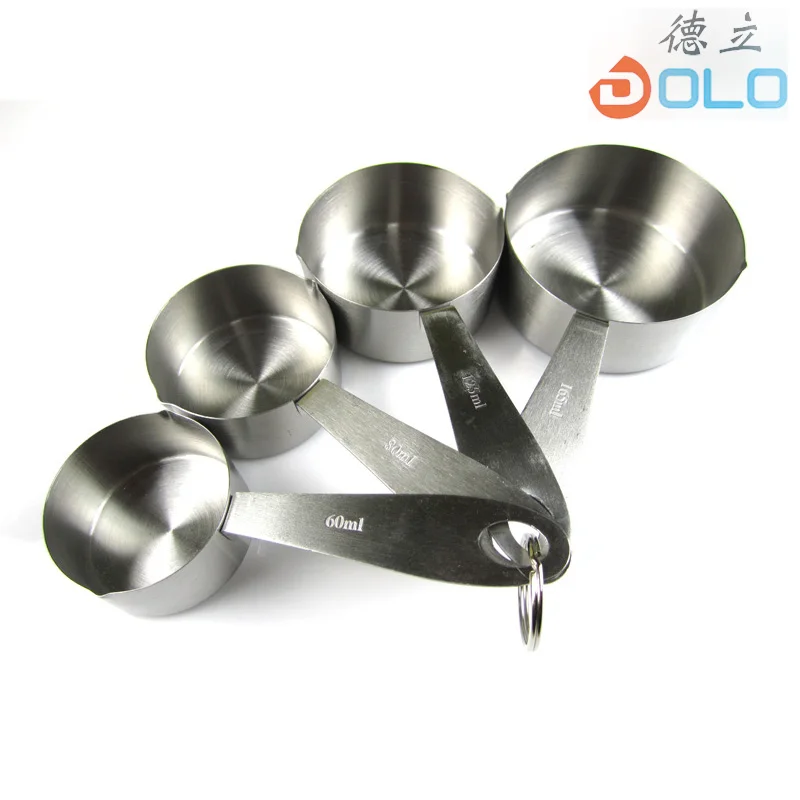 Large stainless steel measuring spoon 4 combination measuring four in one set stainless steel