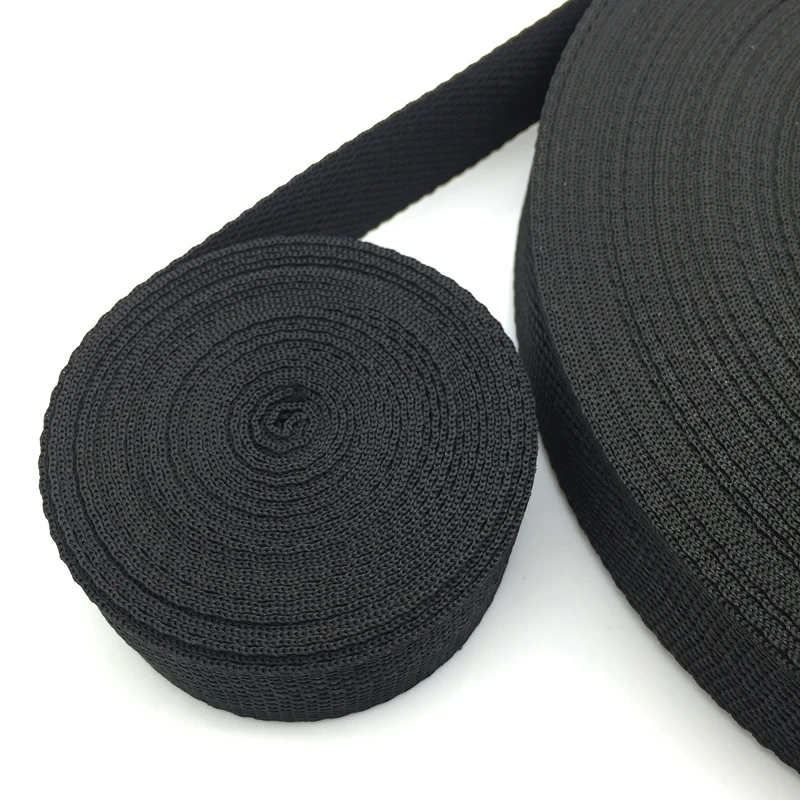 10mm 15mm 20mm 25mm 30mm 38mm  50mm Wide 10 Yards Length Strap Nylon Webbing Knapsack Strapping Bags Crafts