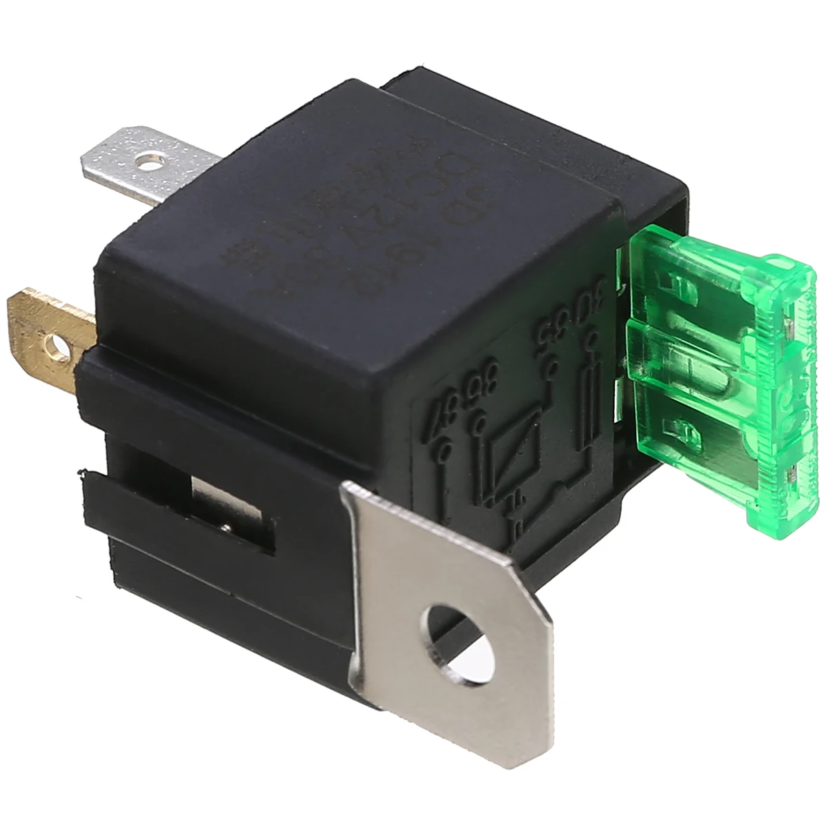 Auto Interior Switches 1pc 12V Relay 4 PIN Automotive 30AMP RY28 Normally Open Contact+30A Fuse