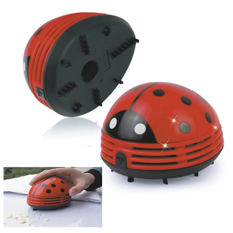 2017 New Mini Ladybug Desktop Coffee Table Vacuum Cleaner Dust Collector for Home Officein